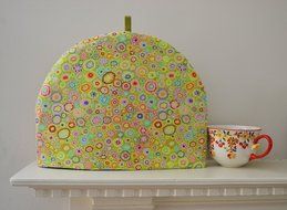 Paper Weights - Artisanal Cotton Insulated Tea Cozy - Kaffe Fassett Print - 5 Colors 4 Sizes N4