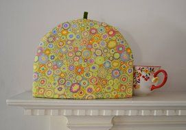 Paper Weights - Artisanal Cotton Insulated Tea Cozy - Kaffe Fassett Print - 5 Colors 4 Sizes N5