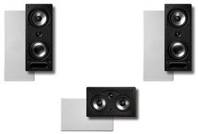 Polk Surround System: Pair of 265rt, One 255crt In-wall Front(bundle of 3 Speakers)