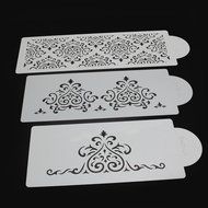 GogoForward 3Pcs Lace Flower Cake Fondant Stencil Cake Decorating Moulds N6