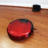 Infinuvo Hovo 650 Red Robotic Vacuum with HEPA Filter, UV Lamp, Home Base, Scheduler, Virtual Blocker &amp; Water... N2