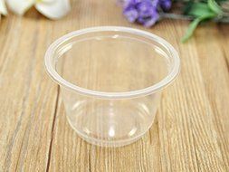 100 PCS Premium Decorative Fancy Plastic Pastry/Ice Cream Pod w/ Clear Dome Lid
