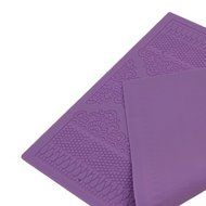 centstar Flower Pattern Silicone Mat Fondant Cake Lace Embossed Cake Mold Mould Purple