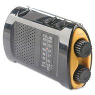 90423 Acme United Emergency Crank AM/FM Radio - AA - Yellow, Black