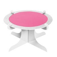 Four Stones Single Tier Server or Cupcake Stand ( red / while )