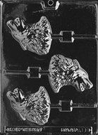 Animals WOLF LOLLY Chocolate Candy Mold Soap 3 TALL Good Product quality!!