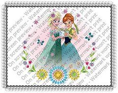 Frozen Fever-Summer Solstice Edible Image Cake Topper N2