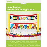 Cardboard Rainbow Congratulations Cake Bunting Topper N2