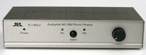 TCC TC-760LC SILVER MM/MC Phono Preamp w/Level Control; includes optional PREMIUM HIGH POWER AC Adaptor N2