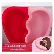 Wilton Heart Silicone Pan - 2 Pcs N2