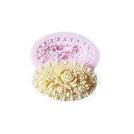 Eoonfirst 3D Flower Silicone Mold Fondant Molds Sugar Craft Tools Chocolate Mould Set of 2