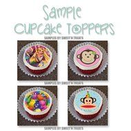 Cute Mermaid Princess Edible Cupcake Toppers Decoration