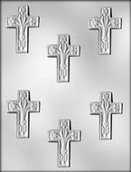 CK Products 2-1/2" Cross/Lily Choc Mold