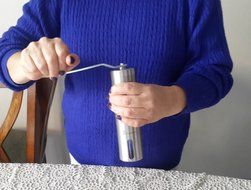 Galleany Manual Ceramic Coffee Grinder - Best Adjustable Conical Ceramic Burr - Hand Coffee Mill Stainless Steel... N2