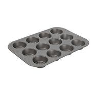 Good Cook AirPerfect Nonstick 12 Cup Muffin and Cupcake Pan, Gray