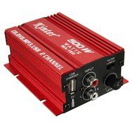 ELEGIANT 500W Mini Hi-Fi 2CH Amplifier Booster Radio MP3 Stereo with Power Cable for Car Motorcycle Home N2