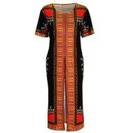 African Print Dress,Morecome Women Fashion Casual Loose Print Dress N8