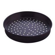 American Metalcraft HC4009P 9" x 1" Perforated Hard Coat Anodized Aluminum Straight Sided Pizza Pan