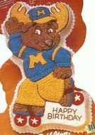Wilton Montgomery Moose Good News / Roller Skate / Cake Pan (2105-1968, 1985) Get Along Gang