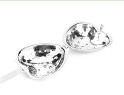 Autohome Tea Infuser Stainless Steel Strainer &amp; Steeper 2 Pack - Heart-shaped Chain N20