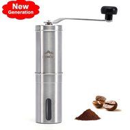 Kemuse Manual Coffee Grinder - Hand Coffee Maker, Conical Burr Mill made with Brushed Stainless Steel - Perfect...