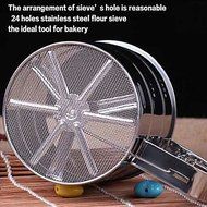 Sher Stainless Mechanical Flour Sugar Icing Mesh Sifter Shaker Baking Kitchen Tool