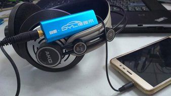 deyalai sd05 portable headphone amp for mobilephone blue