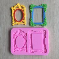 Karen Baking Photo Frame Shape 3D Silicone Cake Mold For Cake Fondant Decorating N4