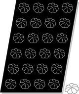 Flexipan Flower 2.7 Oz, 78mm Dia x 20mm Deep (3" Dia x 3/4" Deep), 24 Cavities by Demarle