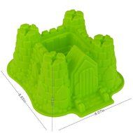 ANPHSIN Creative DIY Silicone Cake Mold-Single Cavity Castle Shape Bakeware Collection Cake Pan-Green N2