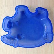FLY 2Pcs Pig Shape Non-Stick Silicone Cake Mold Fondant Sugarpaste Baking Mold N3
