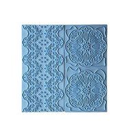 Sher Bakeware 2pcs Rural Flower Wall Tree Bark Shape Embossed Bake Tool Fondant Cake Cupcake Decorating DIY Mold N2