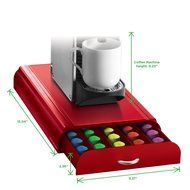 Mind Reader Anchor&#039; Coffee Pod Storage Drawer for 50 Nespresso Capsules, White N27