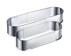 Westmark Oval baking tin- Perfect for Cakes and Breads No-Base Stainless Steal Extendable Bakeware, , Stainless... N5