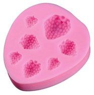 Baking Mold Animal Square 3D Mini Shape Dog Faces 7 Cavity Pink Silicone Mold for Fondant Gum Paste Chocolate... N2