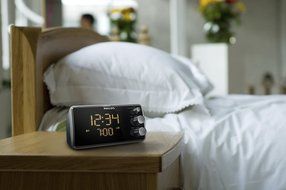 Philips AJ 3551 Radio-r&eacute;veil Tuner FM Affichage LED Noir/argent