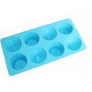 X-Haibei Great Ice Cream Cone Cupcake Soap Pan Bakeware 8-cavity Tray