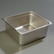 Carlisle 607236 Stainless Steel 18-8 DuraPan Light Gauge 2/3 Size Anti-Jam Food Pan, 14-quart Capacity, 6" x 12.75... N2