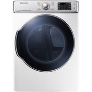 Samsung DV56H9100GW 9.5 Cu. Ft. Front-Load Gas Steam Dryer with Dual Heaters, White