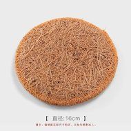 CCWY Zhang seaming pot mats coasters Brown wire insulation pad-Brown hemp handmade tea saucer tea accessories... N3