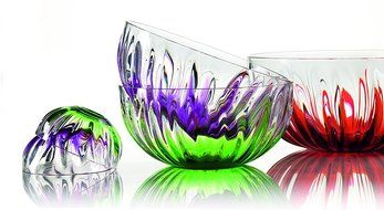 guzzini (Gutchini) bowl IRIS 30cm Red 20080365 N2