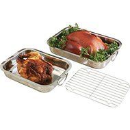 BNFUSA KTRST3 Chefs Secret 18-8 Stainless Steel Roasting Set, 3 Piece
