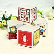 100Pcs Christmas Decorations Cups Hokkaido Chiffon Cake Cups N5