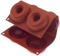 Silikomart Orange Non Stick Donut - 6 Forms