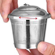 Gosear 2 PCS Stainless Steel Loose Tea Interval Strainer Tea Infuser N3