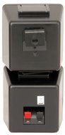 Y7 -2 WAY 100W COMPACT STEREO SATELLITE SPEAKERS AVAILABLE IN SILVER &amp; BLACK N2