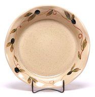 Emerson Creek Ceramic Frilly Pie Plate (Cranberry) N4