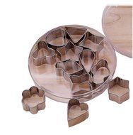 LittleTiger Mini Set of 12pcs Stainless Steel Flower Shape Cake Vegetable Fruit Cutter Mold Tool , Cookie Cutter...