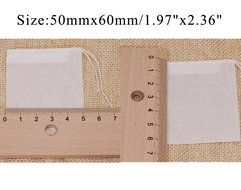SHZONS 100pcs/Pack Disposable Tea Filter Bags,Heat Seal Filter Paper Tea Bags Infuser with Drawstring for Loose... N8