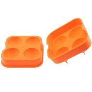 MAXGOODS Popular Silicone Round Ice Balls Freeze Maker Tray Four Large Sphere Molds Cube Mould N8